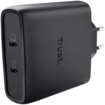 Maxo USB-C-GaN-Ladeger&auml;t 100 W mit 2 USB-C-Anschl&uuml;ssen, Schwarz