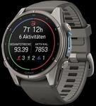 Fenix 9, 47 mm, GPS, Kieselgrau/Titan Smartwatch