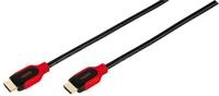 High Speed HDMI&reg; Kabel mit Ethernet, 1,5 m rot (42955)