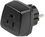 Reisestecker USA, USA Buchse - Schuko Stecker, (34436)