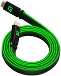 LED HDMI-Kabel 2.1, 3 m, High Speed, 8K/60Hz, Gr&uuml;n