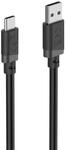 Ladekabel, USB-A - USB-C, 2 m, Schwarz (00201812)