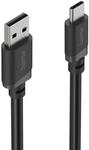 Ladekabel, USB-A - USB-C, 1 m, Schwarz (00201811)