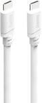 USB-C auf USB-C Kabel Ladekabel, USB-C - USB-C, 60 W, 1 m, Wei&szlig; (00201807)