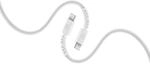 Flexi Braided Data Cable 1,5 m USB Typ-C/ Typ-C 60W White (61614)