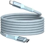 Sync & Charge Magnetkabel - 100W, USB-C auf USB-C, 1,2m, Blau