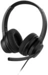 "Office-Headset ""CHS-300"" f&uuml;r PC, Business-Kopfh&ouml;rer mit Kabel und Mikrofon