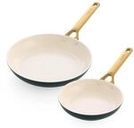 Padova Reserve 2-teiliges Bratpfannenset 20+26 cm Tannengr&uuml;n