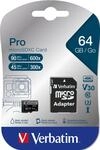 Pro 64 GB mit Adpater micro SDXC Speicherkarte Pro 64 GB mit Adpater micro SDXC Speicherkarte