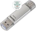 "USB-Stick ""C-Laeta"", Type-C USB 3.1/USB 3.0, 32GB, 40 MB/s, Silber (00124162)"