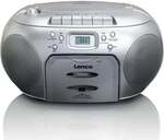 SCD-420 silber Radiorekorder mit CD-Spieler und Kassettendeck