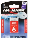 9V E-Block f&uuml;r Rauchmelder, 1er Blister Batterie