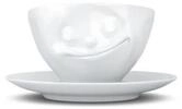Kaffeetasse 200ml - Gl&uuml;cklich wei&szlig; Tasse