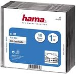 CD-Leerh&uuml;lle Slim, 10er-Pack, Transparent/Schwarz (00051275)