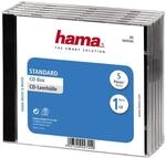 CD-Leerh&uuml;lle Standard, 5er-Pack, Transparent/Schwarz (00044744)