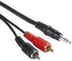 Audio-Kabel 3,5-mm-Klinken-Stecker - 2 Cinch-Stecker, 2 m (00030455)