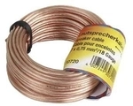 Lautsprecherkabel 2x 0,75 mm&sup2;, 10 m, Transparent (00030721)