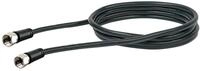 SAT Anschlusskabel (90 dB) KVCHQ15 - F-Stecker > F-Stecker, 1,5m schwarz