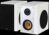 S-100 wei&szlig; Klavierlackfinish Regal-Lautsprecher