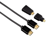 High Speed HDMI&trade;-Kabel Stecker - Stecker, Ethernet, 1,5 m + HDMI&trade;-Adapter