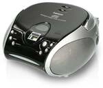 SCD-24 schwarz Radiorekorder mit CD-Spieler