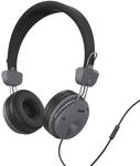 "Kopfh&ouml;rer ""Fun"", On-Ear, Mikrofon, Einseitige Kabelf&uuml;hrung, Schwarz (00184145)"