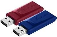 Slider USB 2.0 32GB (2 St&uuml;ck) USB-Stick
