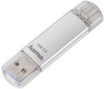 "USB-Stick ""C-Laeta"", USB-C USB 3.1/USB 3.0, 128GB, 40 MB/s, Silber (00181073)"