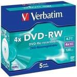 DVD-RW Matt Silver 4x 4.7 GB 5er DVD-Rohlinge