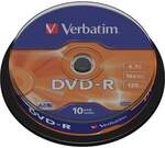 DVD-R 10 St&uuml;ck 4.7 GB, 16x, 10er DVD-Rohlinge