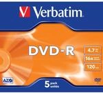 DVD-R 4.7GB 16x 5er-Pack JC DVD-Rohlinge