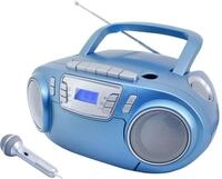 SCD5800 blau Radiorekorder mit CD-Spieler und Kassettendeck