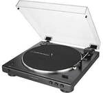 AT-LP60XBT schwarz Vollautomatischer Stereo-Plattenspieler mit Riemenantrieb