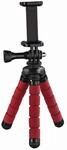 "Ministativ ""Flex"" f&uuml;r Smartphone und GoPro, 14 cm, Rot (00004611)"