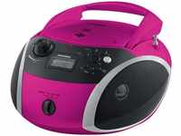 GRB 3000 BT pink/silber Radiorekorder mit CD-Spieler