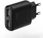 Ladeger&auml;t, 2-fach USB, 2.4 A, schwarz (00173623)