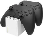 Twin:Charge X wei&szlig; Xbox Series S|X/Xbox One, schwarz Controller-Ladestation