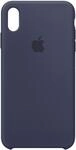iPhone Xs Max Silikon Case &ndash; Mitternachtsblau Handyh&uuml;lle