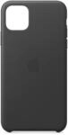 iPhone 11 Pro Max Leder Case - Schwarz Handyh&uuml;lle