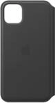 iPhone 11 Pro Max Leder Folio - Schwarz Handyh&uuml;lle