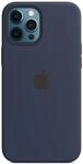 iPhone 12 Pro Max Silikon Case mit MagSafe - Dunkelmarine Handyh&uuml;lle