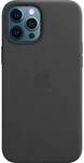 iPhone 12 Pro Max Leder Case mit MagSafe - Schwarz Handyh&uuml;lle