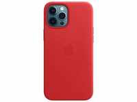 iPhone 12 Pro Max Leder Case mit MagSafe - (PRODUCT)RED Handyhülle