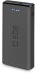 Powerbank fast charge mit 10.000 mAh und 2 USB Schwarz