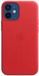 iPhone 12 mini Leder Case mit MagSafe &ndash; (PRODUCT)RED Handyh&uuml;lle