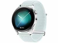 Watch 3 Edelstahlgehäuse mit Nylon Blue Armband Smartwatch