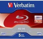 BD-RE SL 25GB 2x 5er-Pack Jewel Case Blu-Ray-Rohlinge