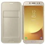 EF-WJ730 Wallet Cover f&uuml;r Galaxy J7 (2017) gold Handyh&uuml;lle