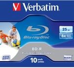 BD-R SL 25GB, 6x, 10er-Pack Jewel Case Blu-Ray-Rohlinge