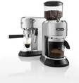 Dedica Style ECKG6821.M silber (EC 685.M + Kaffem&uuml;hle ) Siebtr&auml;ger-Espressomaschine
